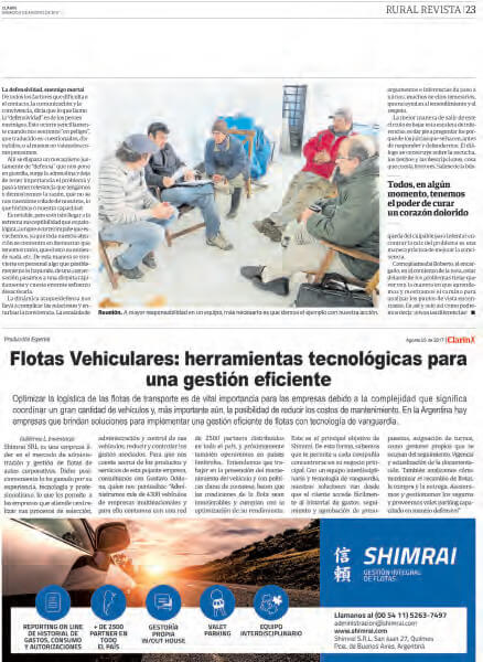 Nota en Revista Rural